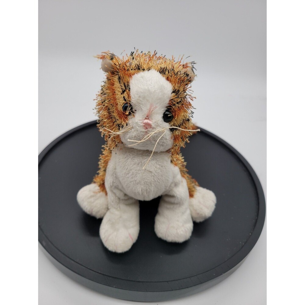 Webkinz Striped Alley Cat Plush HM042 NO Code Orange White Ganz 8” Vtg